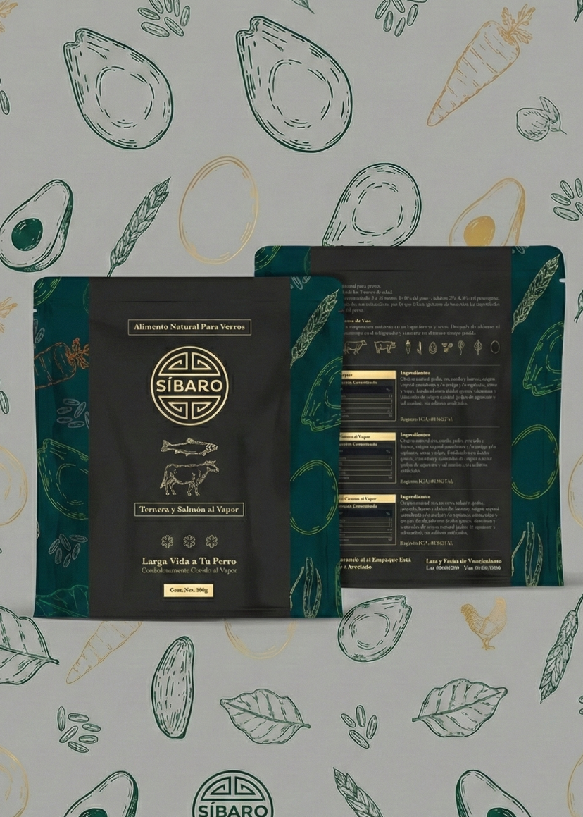 Sibaro ternera y salmón 300g - Imagen 1